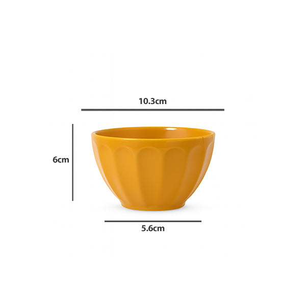10pcs set colored ceramic bowls 4.25''
