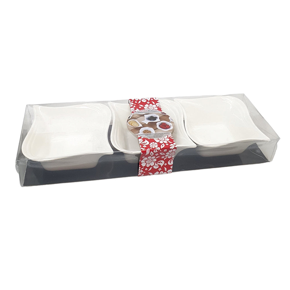 3pcs porcelain serving bowl set 4 - Cash on Delivery Lebanon
