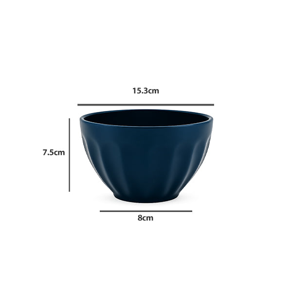 4 pcs set colored ceramic bowls 6''