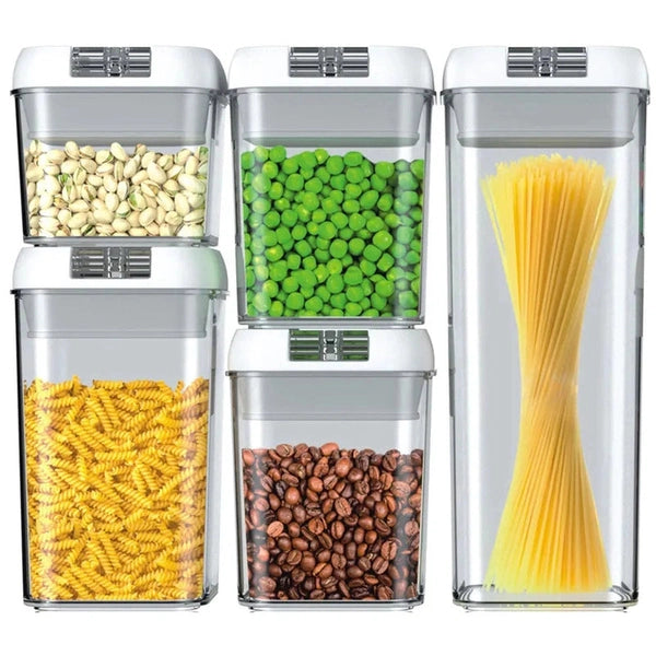 Air-tight food storage containers 5 pcs set - Cash on Delivery Lebanon
