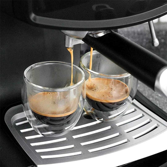 80 ml double wall glass espresso shot cup 6 pcs set