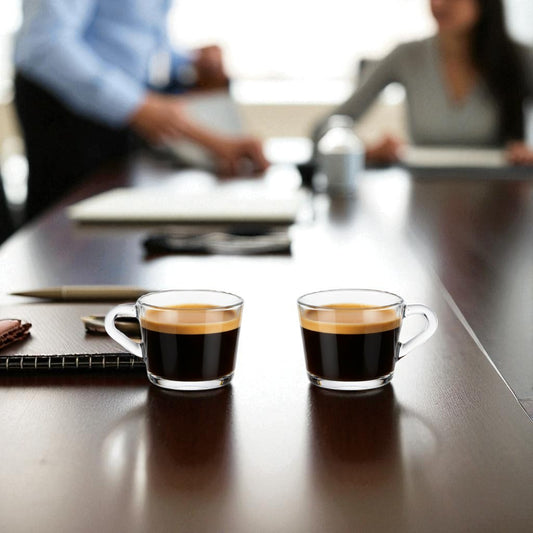 6pcs set porto 90ml glass espresso coffee cups