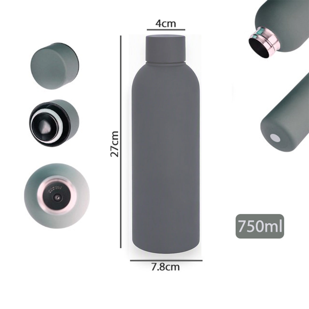 750ml double wall stainless steel colored thermal bottle