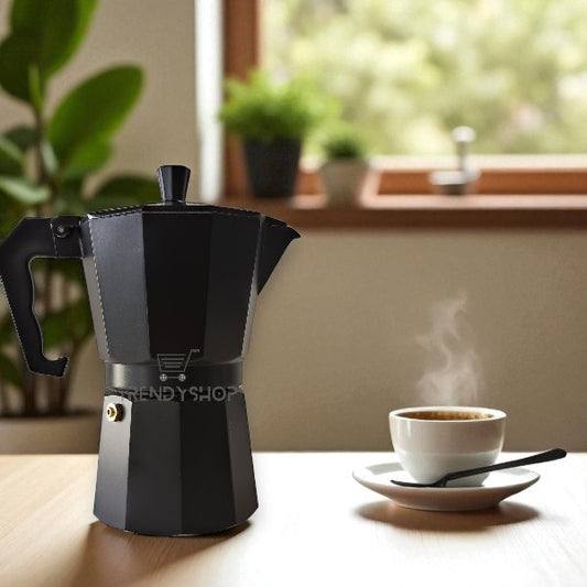 Aluminum Moka coffee pot - Black