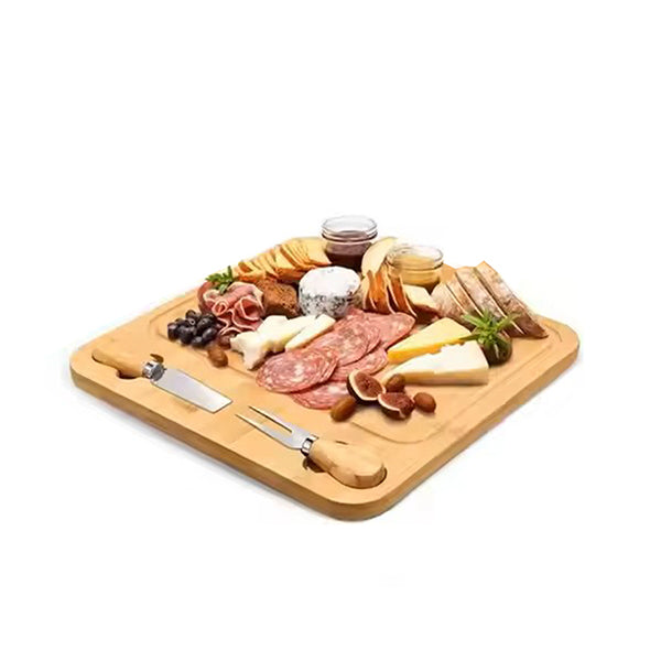 Natural Bamboo rectangular cheese tray
