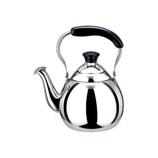 Stainless steel belly shape teapot available in 3 sizes