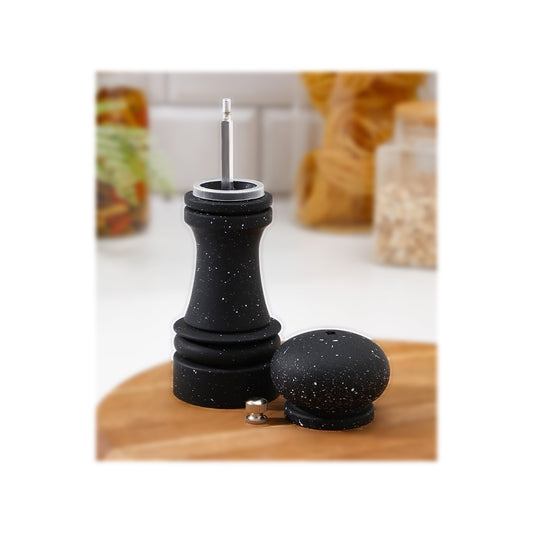 Manual pepper grinder black granite