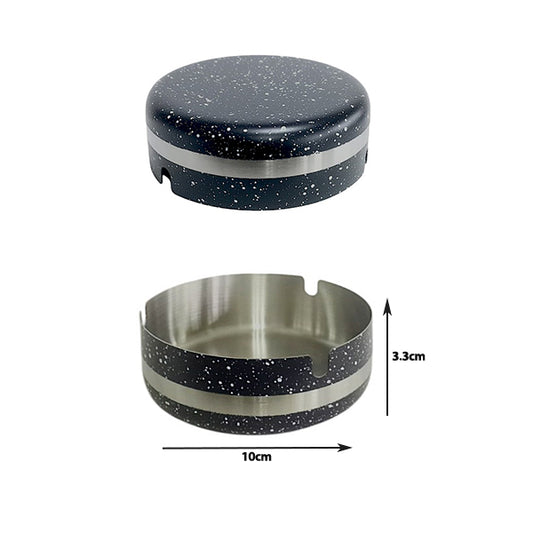 Stainless steel marble granite ashtray