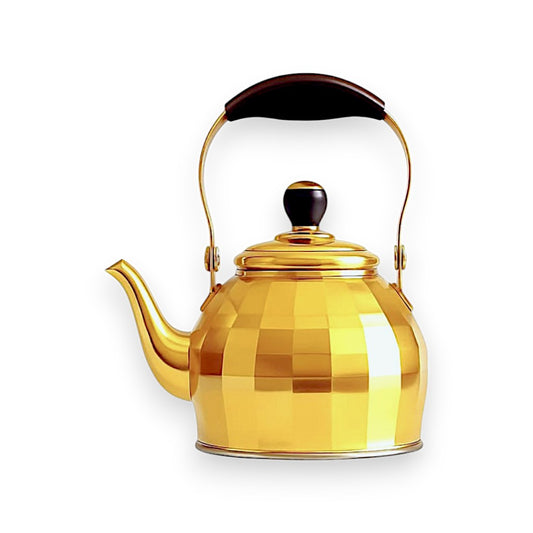 High quality stainless steel golden tea pot