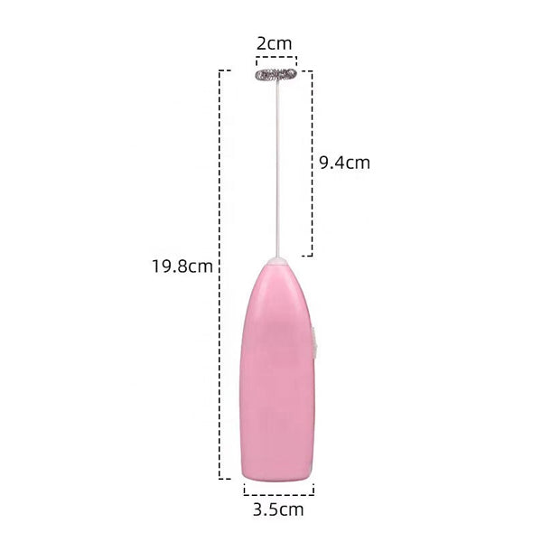 Portable Battery Operated Soft Stainless Steel Coffee Mixer Stirrer Handheld Milk Foam Maker