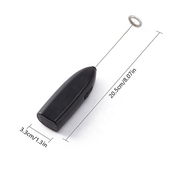 Portable Battery Operated Soft Stainless Steel Coffee Mixer Stirrer Handheld Milk Foam Maker