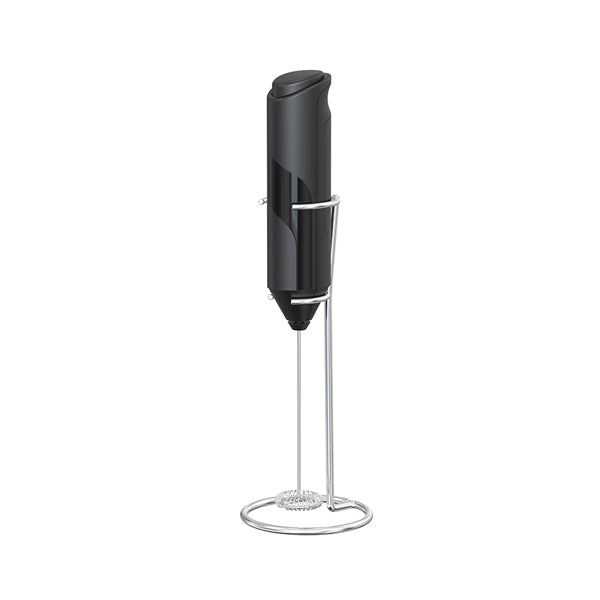 Stainless Steel Coffee Mixer Stirrer Handheld Milk frother with stand -Battery Operated