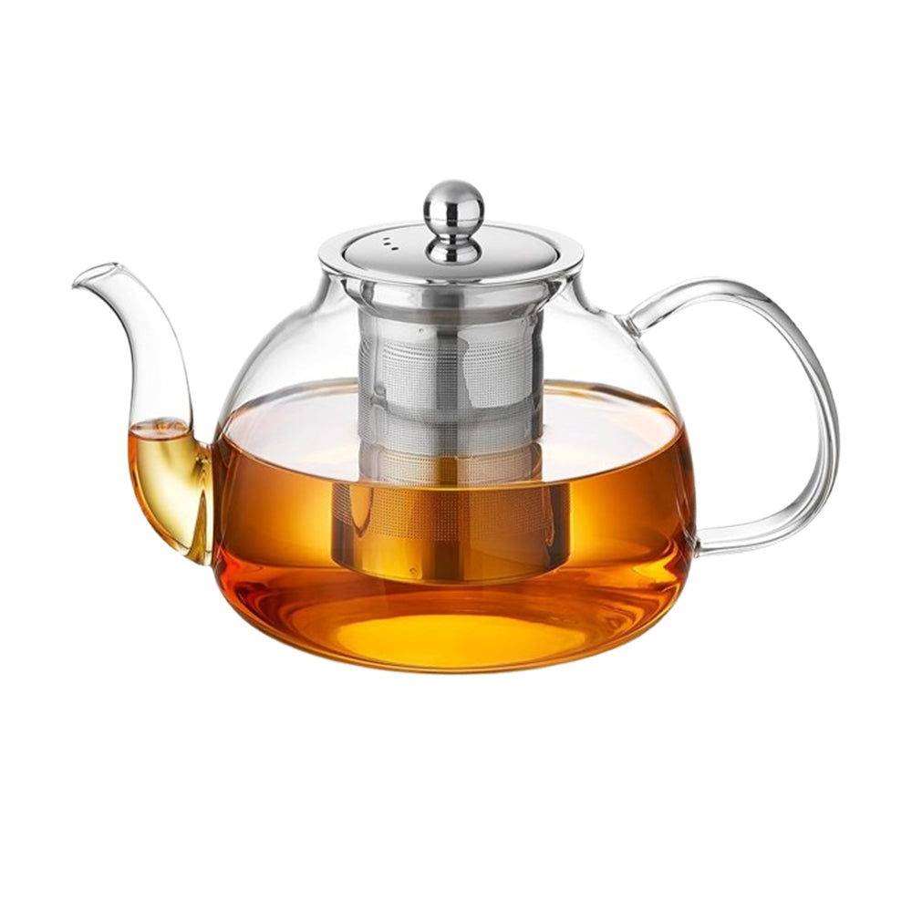 1L heat resistant glass tea pot with filter infuser - Cash on Delivery Lebanon