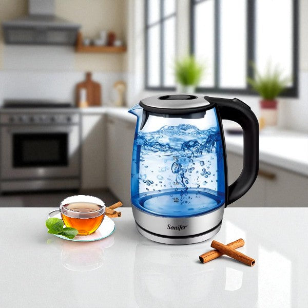 1.7L glass electric kettle - 2200W Sonifer