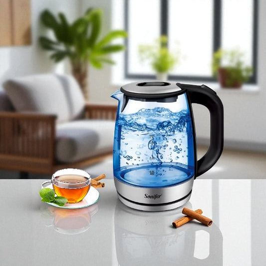 1.7L glass electric kettle - 2200W Sonifer