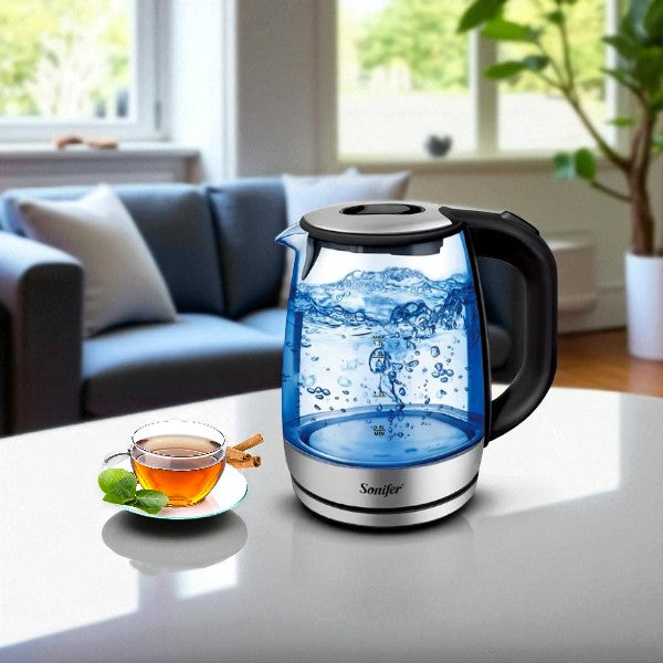 1.7L glass electric kettle - 2200W Sonifer