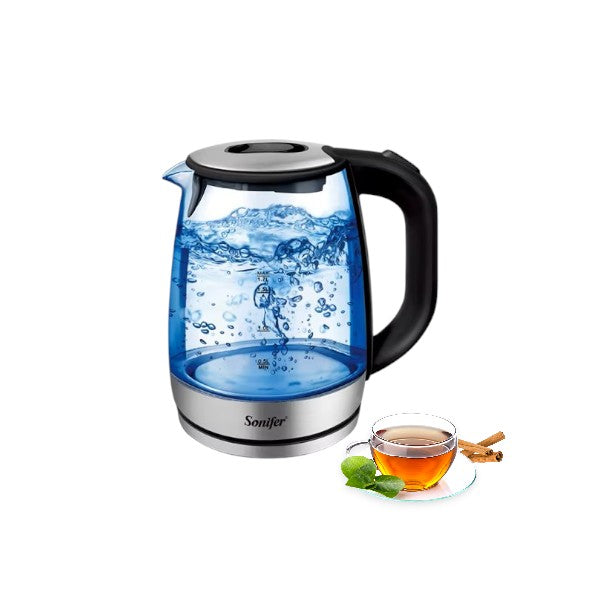 1.7L glass electric kettle - 2200W Sonifer