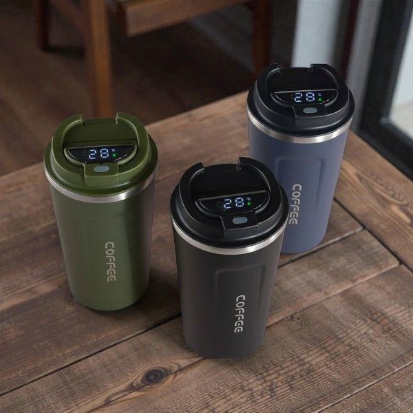 Stainless steel double wall thermal travel mug