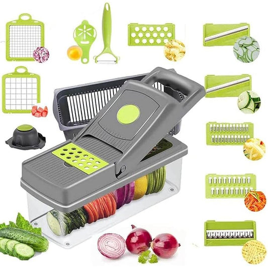 14-IN-1 MULTIFUNCTION VEGGIE SLICER - Cash on Delivery Lebanon