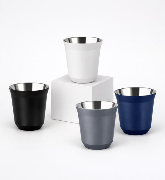 160 ml  Double wall stainless steel coffee cup