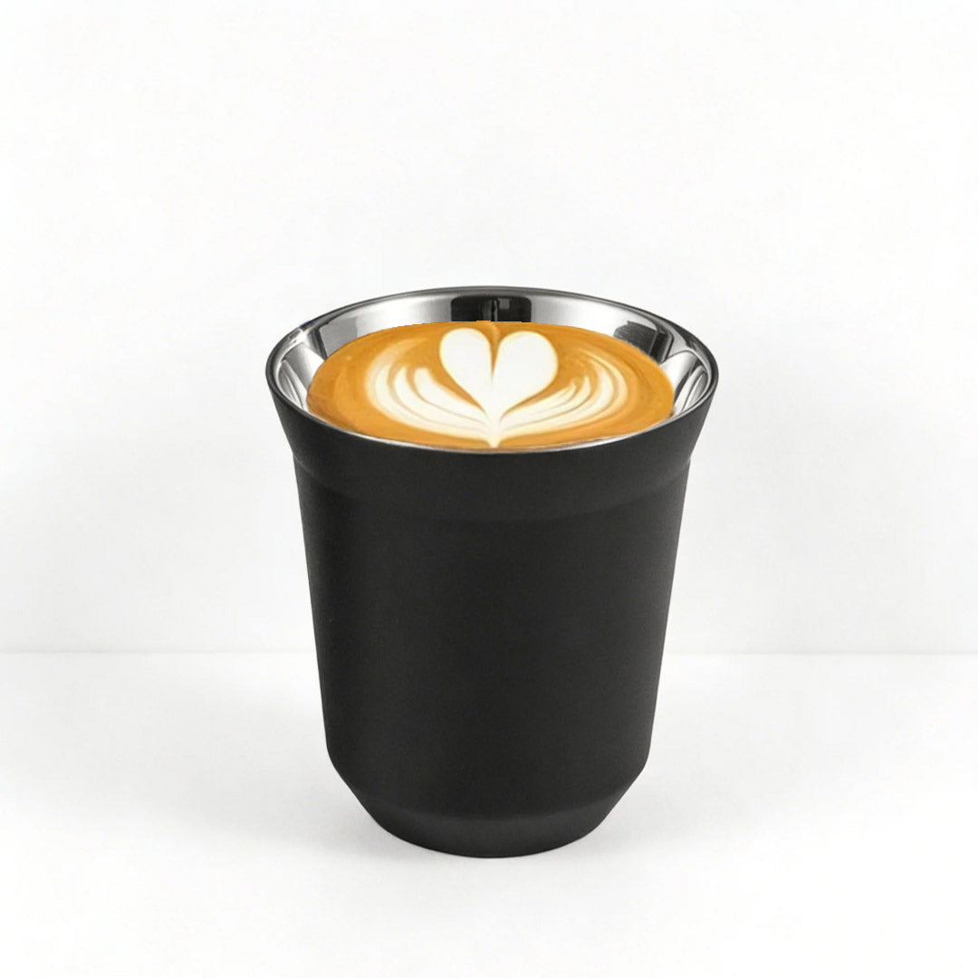160 ml  Double wall stainless steel coffee cup