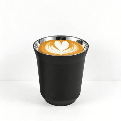 160 ml  Double wall stainless steel coffee cup