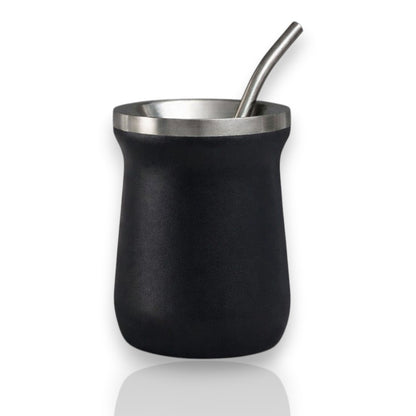 260 ml yerba mate colored double wall stainless steel + straw