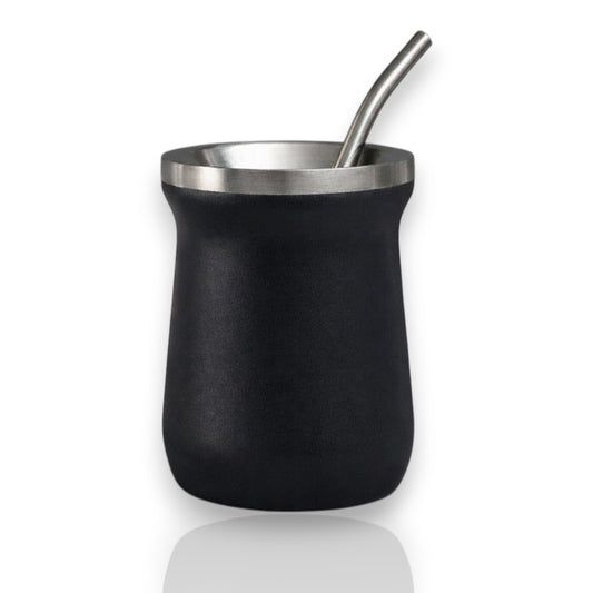 260 ml yerba mate colored double wall stainless steel + straw