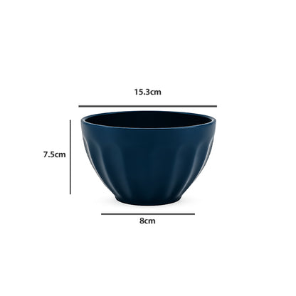 4 pcs set colored ceramic bowls 6''