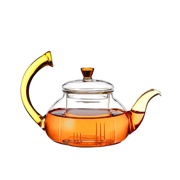 600 ml borosilicate tea pot with glass filter infuser
