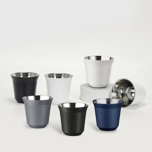 80 ml Double wall stainless steel espresso coffee cup