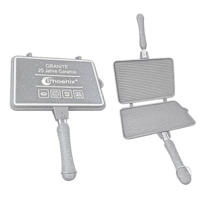 32cm Granite Double grill pan