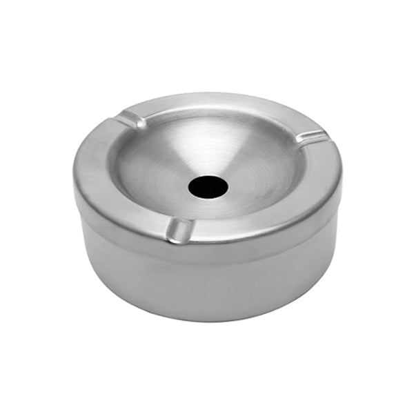 Heavy duty stainless steel windproof ashtray with lid