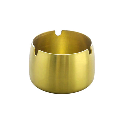 Stainless steel golden ashtray bowl