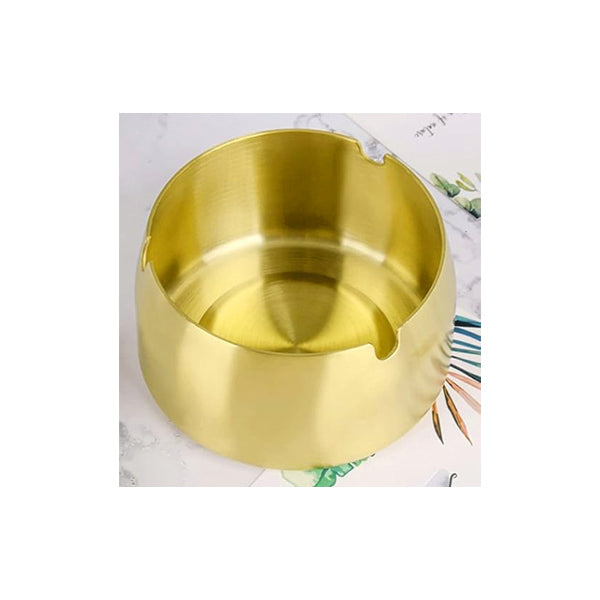 Stainless steel golden ashtray bowl