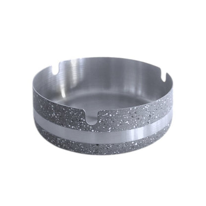 Stainless steel marble granite ashtray