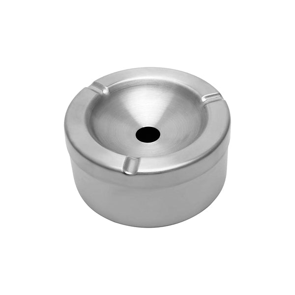 Heavy duty stainless steel windproof ashtray with lid