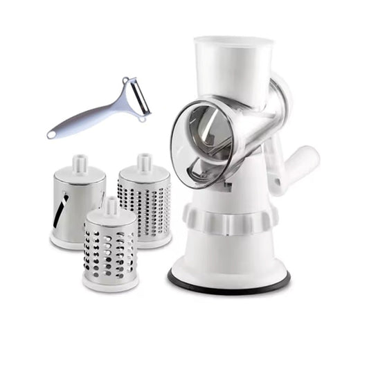 Multi-Functional Drum Rotary Vegetable Cutter Grater & Slicer