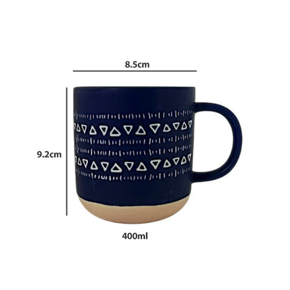 4pcs Tribal ceramic mug gift set