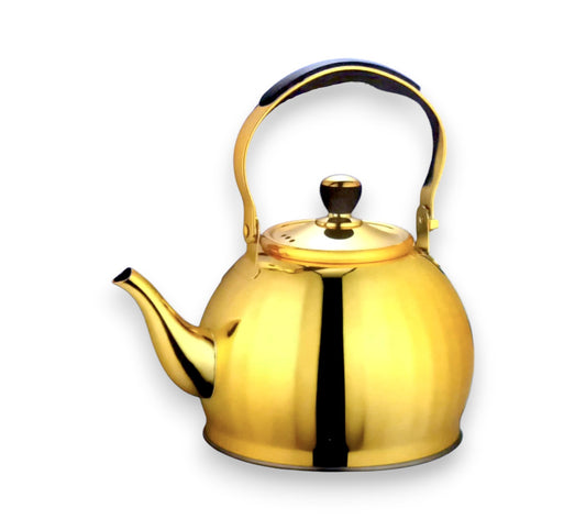 High quality stainless steel golden tea pot
