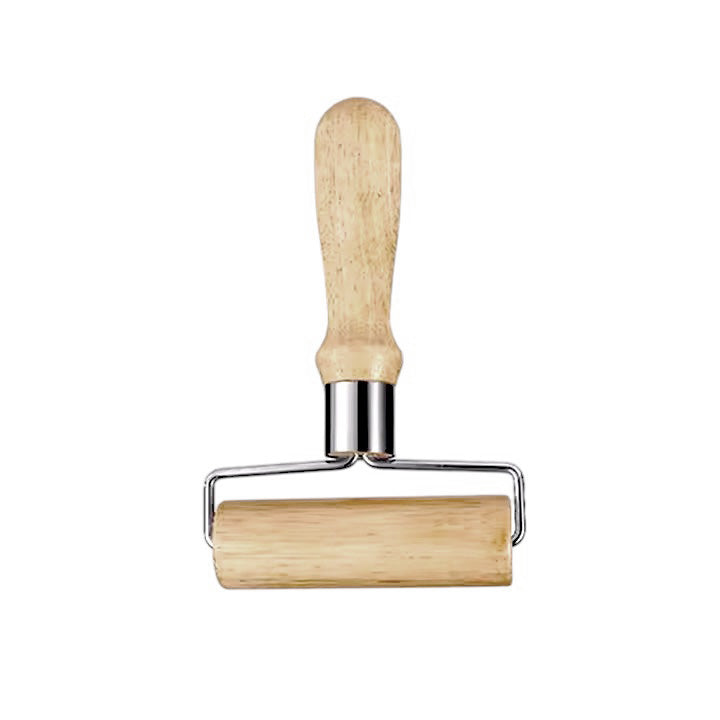Bamboo rolling pin with handle