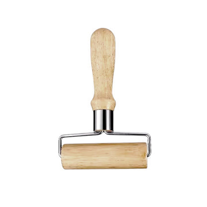 Bamboo rolling pin with handle