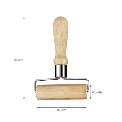 Bamboo rolling pin with handle
