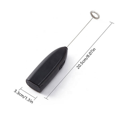 Portable Battery Operated Soft Stainless Steel Coffee Mixer Stirrer Handheld Milk Foam Maker