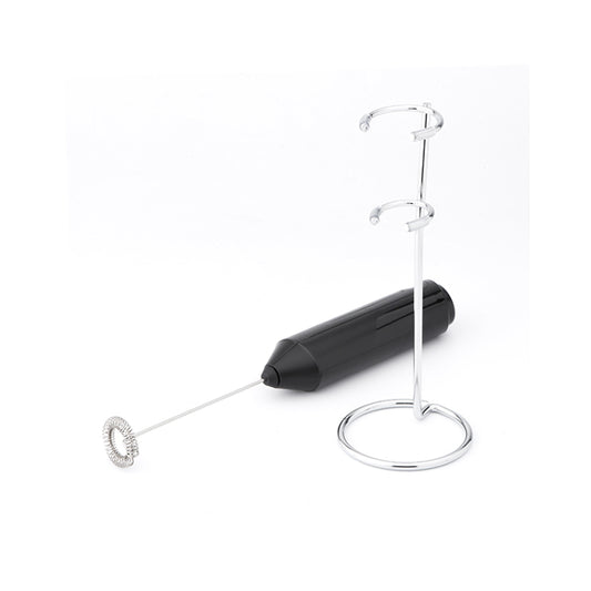 Stainless Steel Coffee Mixer Stirrer Handheld Milk frother with stand -Battery Operated