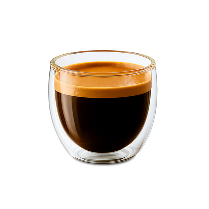 80 ml double wall glass espresso shot cup 6 pcs set