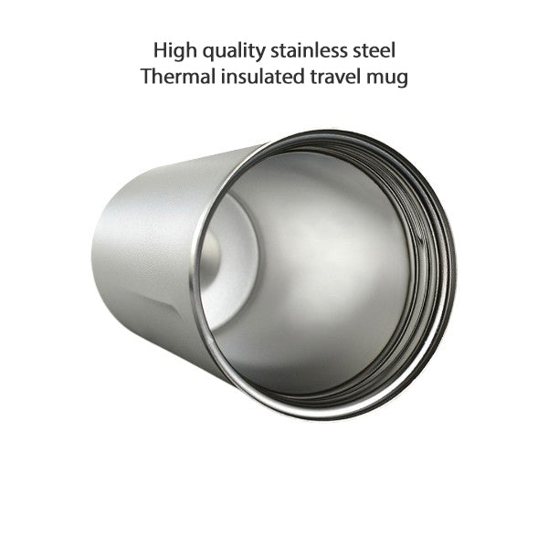 Stainless steel double wall thermal travel mug