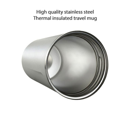 Stainless steel double wall thermal travel mug