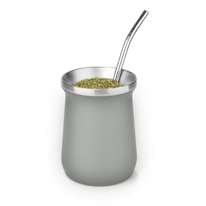 yerba mate colored double wall stainless steel + straw