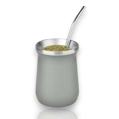 160 ml yerba mate colored double wall stainless steel + straw